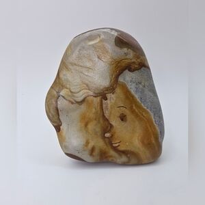 "We Love You" Gift Gifting Agate Rock by M Caples 1999 - One Of A Kind! OOAK 3"